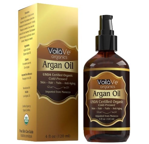 VoilaVe Pure Organic Moroccan Argan Oil